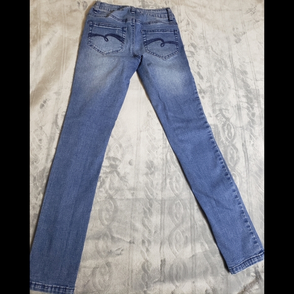 Distressed Skinny Jeans Girls Sz Slim 